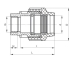 PP Female Screw Thread Adapter Pipe Fittings