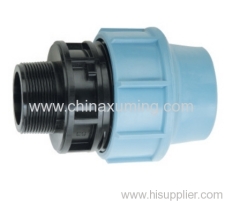 PP Male Threaded Coupling Pipe Fittings