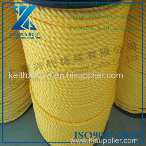 Polypropylene rope for packing and marine