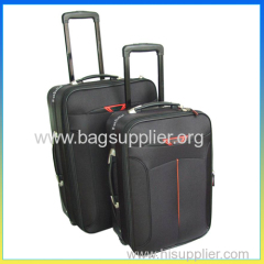 2014 new fashion black suitcase wholesale luggage sets