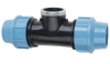 PP Equal Tee With Female Thread Compression Fittings