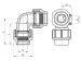 PP 90 Elbow With Lateral Threaded Female Take Off Fittings