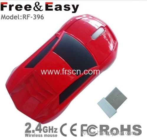 wireless optical usb car shape computer mouse