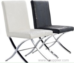 Simple and stylish X-shaped dining chairs