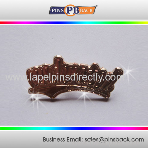 2014 Custom high quality metal lapel pin name badge for promotional gift/1.25 inch name letter pin badges