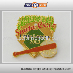 Hot sell cheap baseball trading pins/epoxy dome pin badge/metal sport baseball lapel pin/screen printing pins