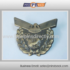 Hot selling metal die struck 3D eagle laple pin/1inch eagle pin badge/lapel pins with butterfly clutch