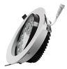 Dimming Rotatable COB Cree Chips 12W 120MM Dia Ra 80 100LM / W Milky White LED Recessed Downlight La