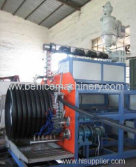 HDPE large calibre hollowness wall spiral pipe making machine