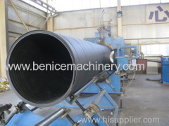 HDPE large calibre hollowness wall spiral pipe making machine