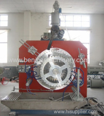 HDPE large calibre hollowness wall spiral pipe making machine