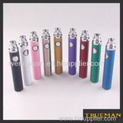 Trueman new evod battery 650mah/900mah/1100mah variable voltage 9 color