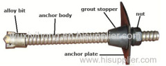 Thread hollow anchor bars