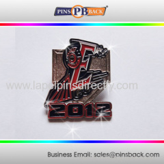 1.25 inch die casting lapel pin/3D pin badge/customized logo lapel pins