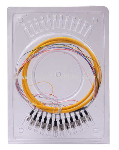 ST/PC SM 12 Core Fiber Optic Pigtail