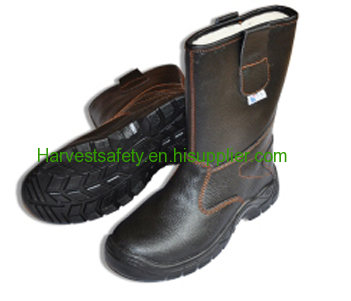 Black buffalo leather safety rigger