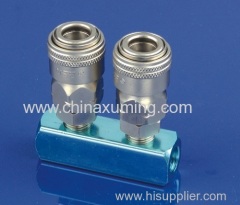 Japan Type Quick Coupling With 2 Ways fittings