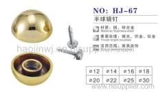 semicircular brass mirror nail