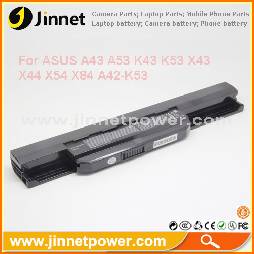 Factory for ASUS X54 X84 series laptop battery A41-K53 A32-K53