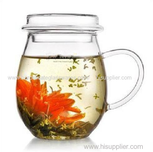 C&C Glass transparent heat resistant insulated glass teapot