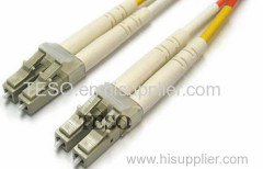 Duplex LC SX Fiber Optic Patch Cord PVC Jacket For communication