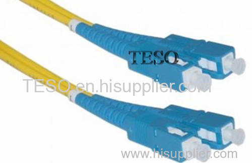 SC / SM Fiber Optic Patch Cord Fire Resistant PVC