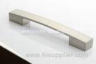 U Shape Nickel Brushed Aluminum Drawer Pull Handle , Modern Furniture Drawer Pulls