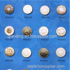 jean button for garment trousers or bags