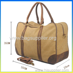 New design canvas duffel bag foldable travel bag