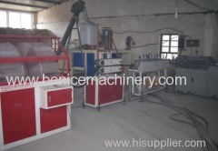 PVC fiber enhancing soft pipe making machine