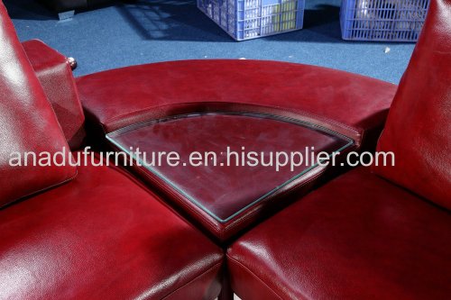 2014 cheap modern L shape leather sofa AL225 