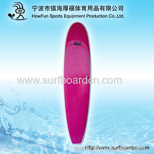 red deck with white rail and bottom