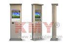 15'' Free Standing Outdoor Information Interactive Touch Kiosk , TFT - LCD Monitor