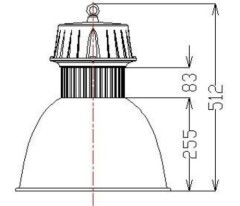 30W human body sensor led highbay light