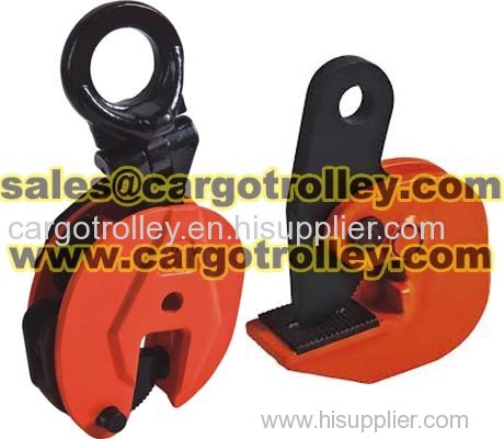 Steel plate lifting clamps adopt for lifting plates