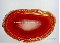 Well polished agate slabs with crystal in the middle nice structure wonderful dyed colors table top dectiion