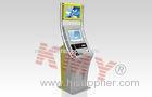 Freestanding Bill Payment Interactive Kiosk For Bank Electronic Information