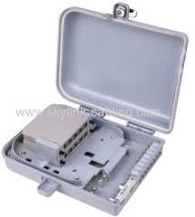 16 cores distribution box with inserted box for PLC splitter