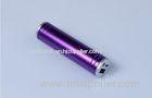 Purple Double USB Portable Power Bank 2000mAh / Iphone Polymer Battery