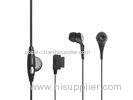 Black Mobile Phone Stereo Earphones With Mic For Japanese Au Port Phone
