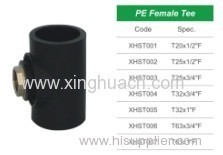 HDPE socket fusion fittings female tee