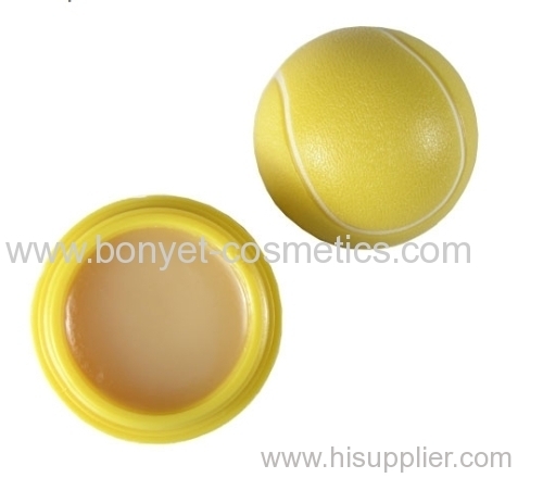 cosmetic sports ball shape lip balm container