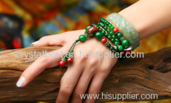 original design, crystal bracelet chinoiserie handmade jewelry