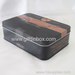 Small rectangular chocolate tin