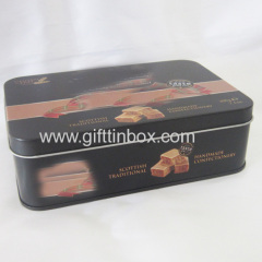 Small rectangular candy tin