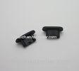 Lovely Black PVC Headphone Jack Dust Plug For Ipod / Ipad