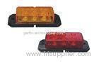 Red or Amber Led Side Marker Lights , DC12V or DC24V with 6pcs super Leds