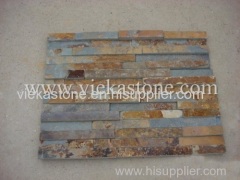 rustic slate culture stone wall panel