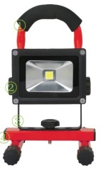 20W IP65 Rechargeable LED Flood Light with 6hours work time