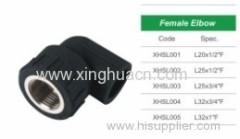 HDPE socket fusion fittings female elbow